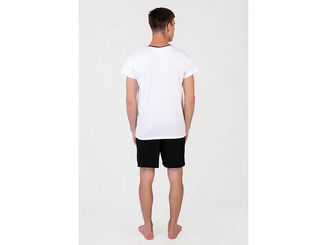 Піжама чоловіча Homewear MAD 19555 XL Blanc/noir (3700465519319) - Фото 2