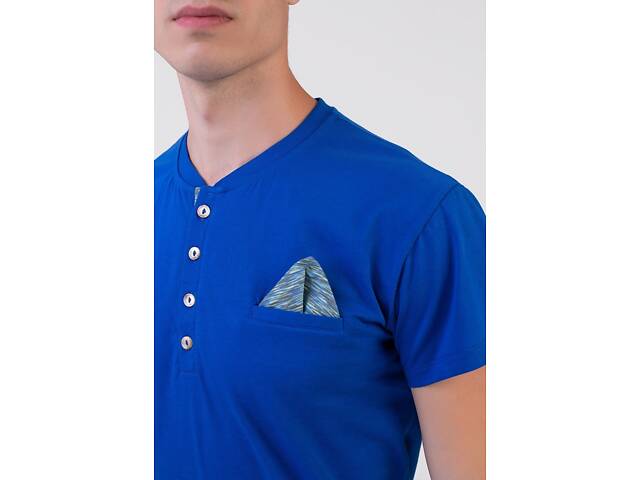 Піжама чоловіча Homewear MAD 33464 M Fluo Royal (3700467731468) - Фото 3