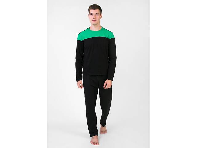 Піжама чоловіча Homewear MAD 36376 L Noir vert (3700465536376) - Фото 1