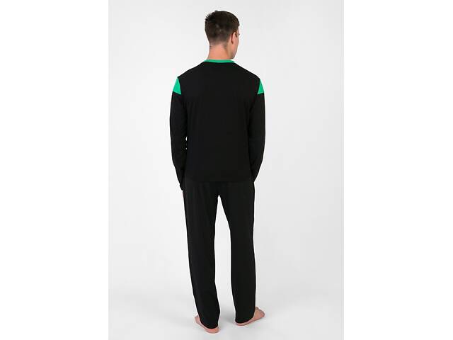 Піжама чоловіча Homewear MAD 36376 L Noir vert (3700465536376) - Фото 2