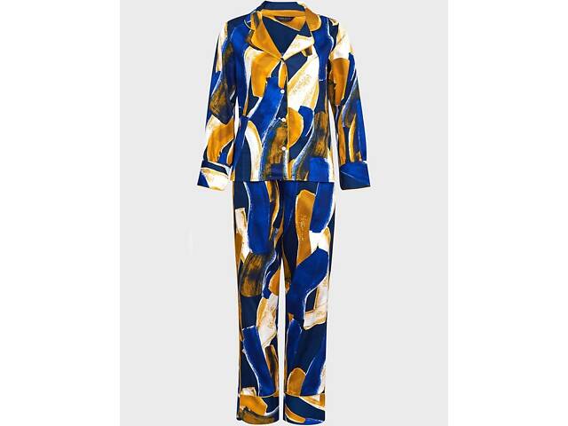 Піжамний комплект Fable & Eve Chelsea 1585 12/M Різнокольоровий з абстрактним принтом (5051877374768) - Фото 1