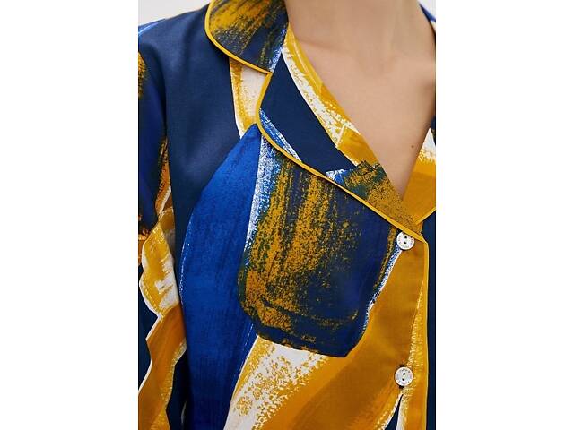 Піжамний комплект Fable & Eve Chelsea 1585 12/M Різнокольоровий з абстрактним принтом (5051877374768) - Фото 5