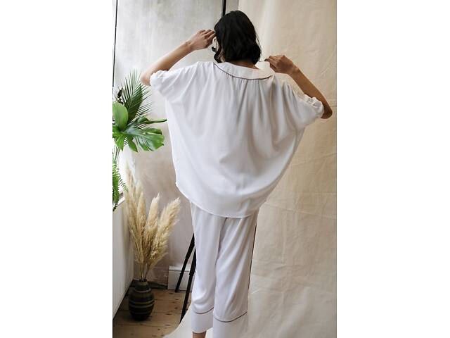 Піжамний комплект Fable & Eve Primrose Hill 1400 12 M White (5051877312531) - Фото 3