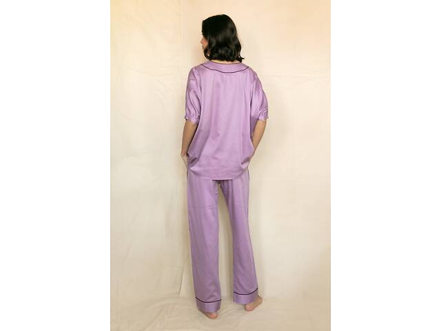 Піжамний комплект Fable & Eve Wimbledon 1773 12/M Ліловий (5051877427105) - Фото 3