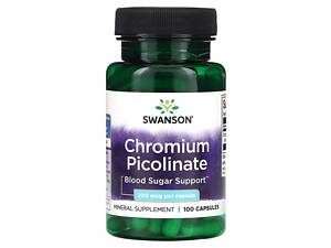 Піколінат хрому Swanson Chromium Picolinate 200 mcg 100 сaps (1086-100-96-0574776-20)