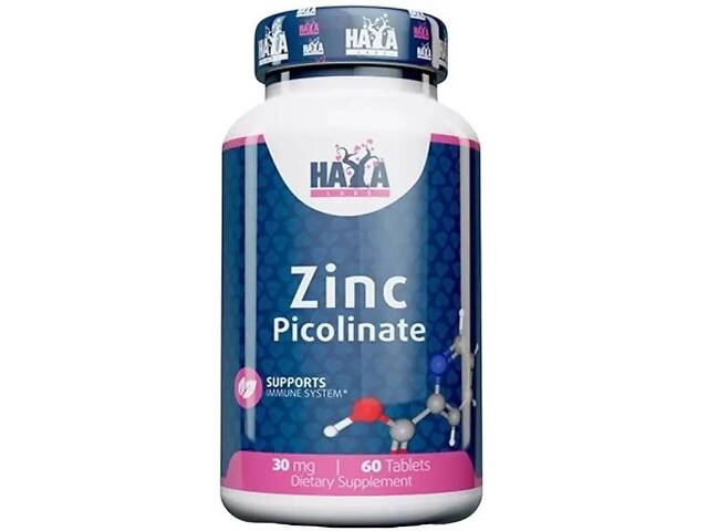 Піколінат цинку Haya Labs Zinc Picolinate 30 мг 60 таб (1091-820 436) - Фото 1