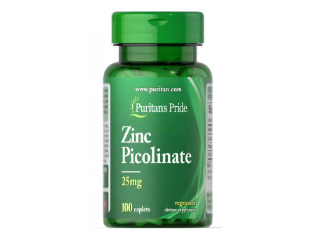 Пиколинат цинка Puritans Pride Zinc Picolinate 25 mg 100 caps (1086-100-28-5765146-20) - Фото 1