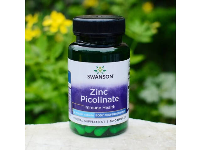 Піколінат цинку Swanson Zinc Picolinate Body Preferred Form 22 mg 60 Caps - Фото 3