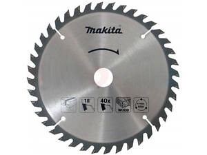 Пильный диск Makita ТСТ по дереву 165x20 мм x 40 зубьев : диск 165 мм (D-52576)