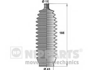 Пильовик рульового механізма NIPPARTS J2847010 на SUBARU LIBERTY I (BC)