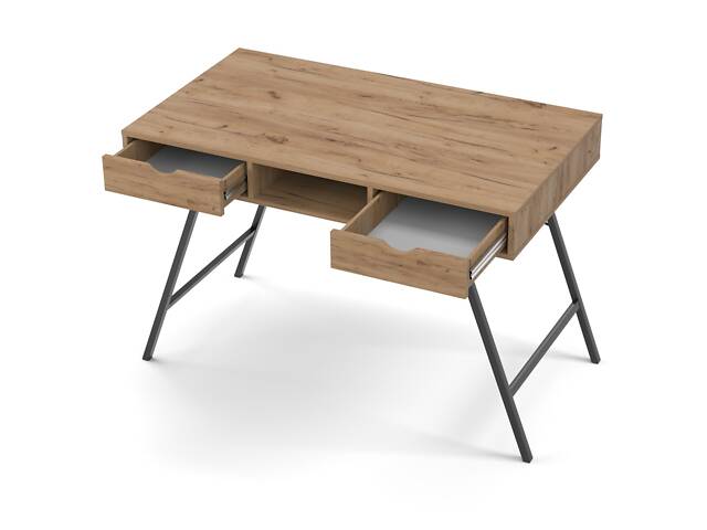 Письмовий стіл Неман ЛОТОС Дуб крафт золотий/Чорний - Фото 2