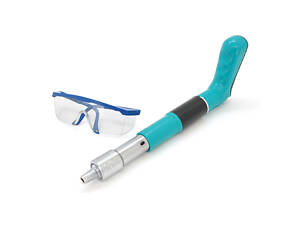 Пістолет будівельно-монтажний YT-198406, для цвяхів діаметром 7,3мм, захисні окуляри, + 100 цвяхів монтажних