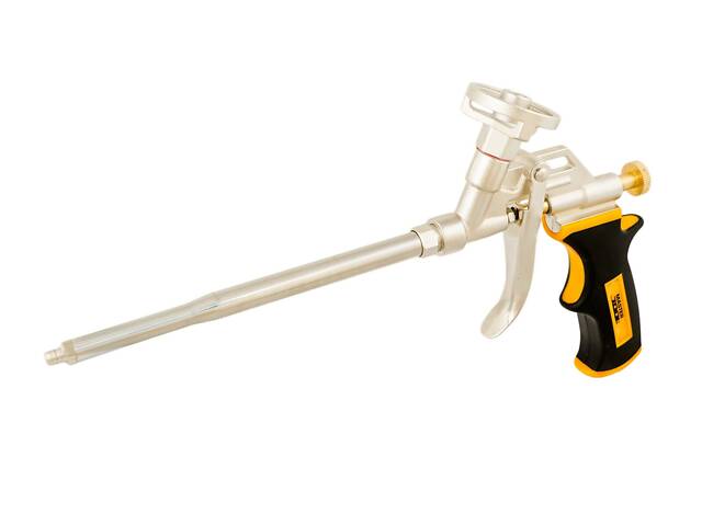 Пістолет для монтажної піни MASTERTOOL 180 мм металевий баллонопріемнік 81-8672 Пістолет для монтажної піни MASTERTOOL 180 мм металевий баллонопріемнік 81-8672