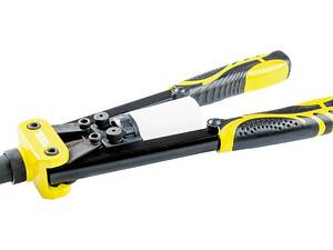 Пистолет для заклепок двуручный MASTERTOOL ПРОФИ 320 мм CrMo Black and Yellow (21-0711)
