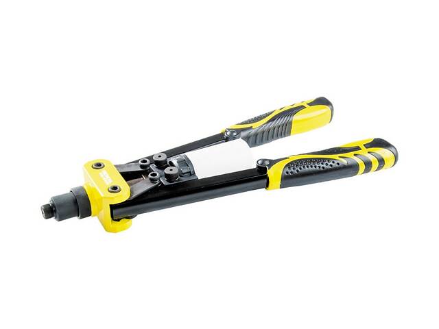 Пистолет для заклепок двуручный MASTERTOOL ПРОФИ 320 мм CrMo Black and Yellow (21-0711) - Фото 1