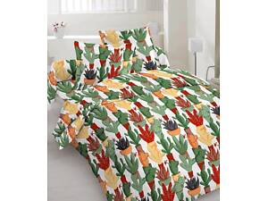 Полуторный комплект постельного белья 'Галявина кактусів'