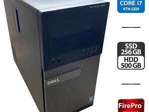 Комп'ютер Dell OptiPlex 9020 Tower/ i7-4790/ 16GB RAM/ 256GB SSD/ FirePro W4100 2GB