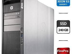 Робоча станція HP Z820 Workstation Tower/ 2x Xeon E5-2658 v2/ 64GB RAM/ 240GB SSD/ FirePro W5100 4GB