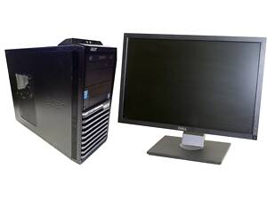 ПК+Монитор Acer Veriton M4620G Tower/ i3-3240/ 8GB RAM/ 500GB HDD/ HD 2500 + Dell E2210H/ 22' (1920x1080) TN/ DVI, VGA/