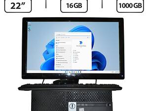 ПК+Монитор Dell OptiPlex 5040 Tower/ i5-6500/ 16GB RAM/ 1000GB SSD/ HD 530 + Б-класс 22' (1680x1050) TN/ VGA, DVI