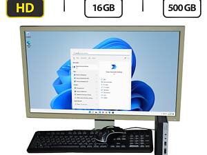 ПК+Монитор HP EliteDesk 800 G3 USFF/ i5-7500T/ 16GB RAM/ 500GB SSD/ UHD 630 + Б-класс Acer B243HL/ 24' (1920x1080) TN