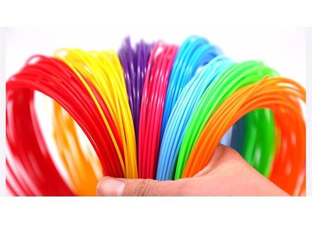 Pla пластик для 3D ручек пластиковая нить MCH 100 метров 10 мотков по 10 метров цветовые стержни для 3D pen - Фото 4