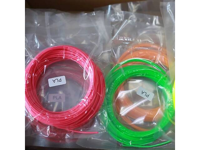 Pla пластик для 3D ручек пластиковая нить MCH 100 метров 10 мотков по 10 метров цветовые стержни для 3D pen - Фото 7