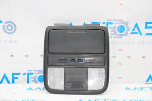 Плафон освещения передний Honda Accord 16-17 без люка, черн, затерт