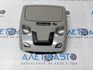 Плафон освещения передний Toyota Sienna 11-20 серый, без люка, тип 1, царапины