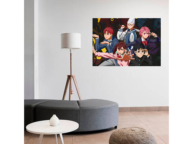 Плакат-постер Кавун с принтом аниме-манги Dandadan персонажі А1 Разноцветный (ПЛ000971А1) - Фото 1