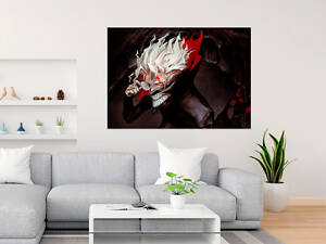 Плакат-постер Кавун с принтом аниме-манги Dandadan Okarun маска А0 Разноцветный (ПЛ001001А0)