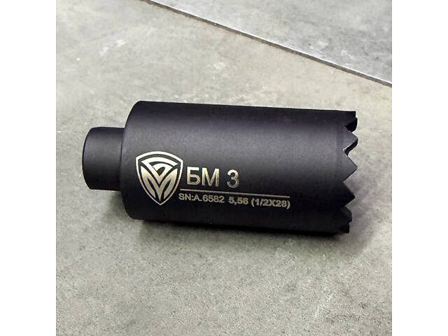Полум'ягасник БМ3 5.56 / .223, різьба – 1/2'×28, полум'ягасник AR-15 - Фото 7