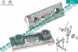 Планка з гайками болтів кріплення амортизатора газового переднього (стійки) 365016 Citroen/СІТРОЕН BERLINGO (B9) 2008