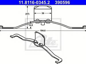 Планка супорта ATE 11811603452 на VOLVO C70 II кабрио