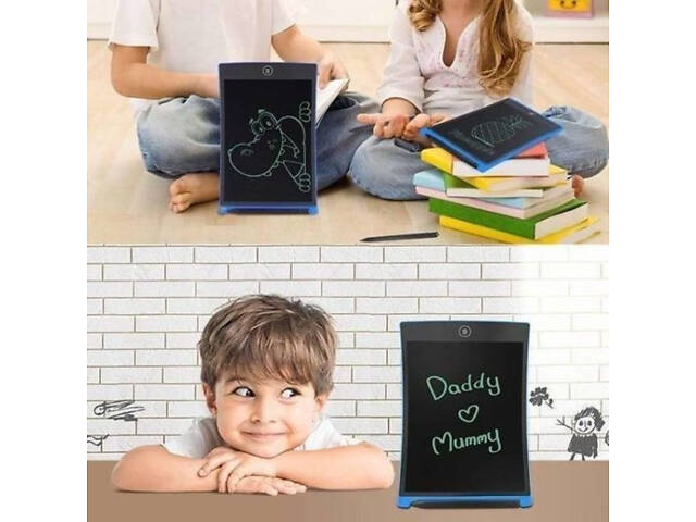 Планшет для малювання LCD Writing Tablet 12 дюймів Blue (HbP050401) - Фото 4