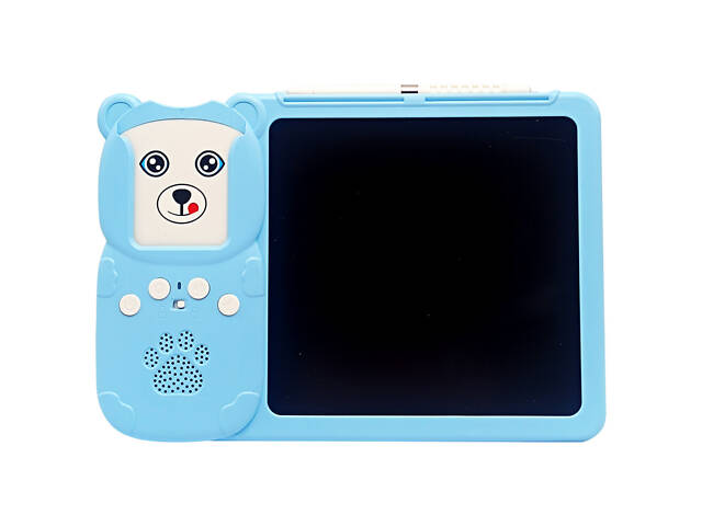 Планшет для рисования LCD Writing Tablet + озвученная азбука Монтессори Y5-2AB 255 карточек Синий - Фото NaN