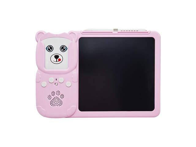 Планшет для рисования LCD Writing Tablet + озвученная азбука Монтессори Y5-2AB 255 карточек Розовый - Фото NaN
