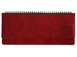 Планінг настільний датований 2026 Leo Planner Persona 252656 30х14 см 128 листів бордовий