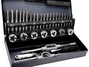 Плашки та метчики TOPEX, M3 - M12, набір 32 шт. (14A426)