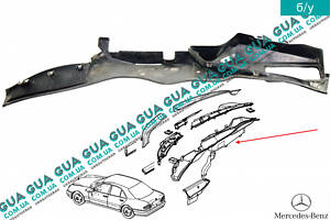 Пластик под лобовое стекло ( решетка стеклоочистителя ) низ 2108300744 Mercedes / МЕРСЕДЕС E-CLASS 1995- / Е-КЛАСС