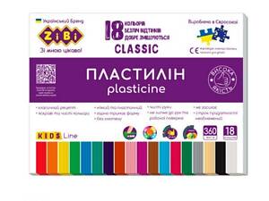 Пластилин 18цв 360г ZiBi CLASSIC KIDS Line