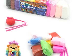 Пластилин супер легкий 12 цветов по 17 грамм Josef Otten 34SL7717-12 детское творчество лепки ( видео в описании)