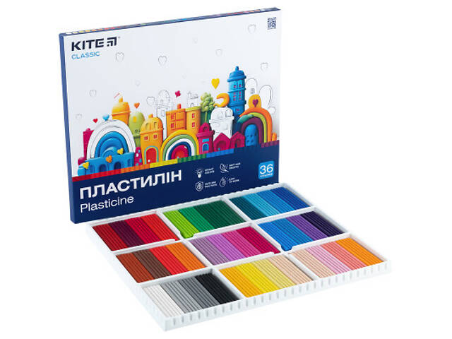 Пластилін Kite Classic 36 кольорів, 720 г (K-078) - Фото 5