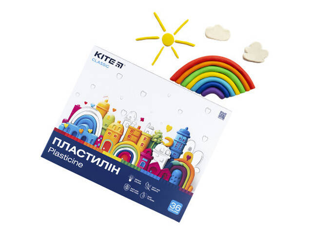 Пластилін Kite Classic 36 кольорів, 720 г (K-078) - Фото 6