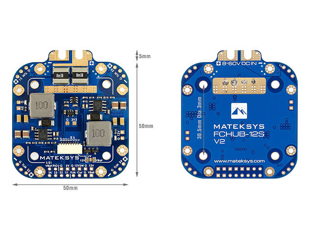 Плата розподілу живлення Matek FCHUB-12S - Фото 2