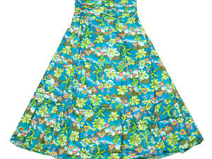 Платье Летнее Karma Carmina Коттон c оборкой Размер M-L Голубой фон (20421)