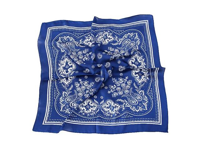 Хустка жіноча 10396 70х70 см синій - Фото 2