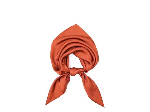 Платок женский однотонный LuckyLOOK Rosemary 70x70 см Коричневый 748-033 - Фото 1