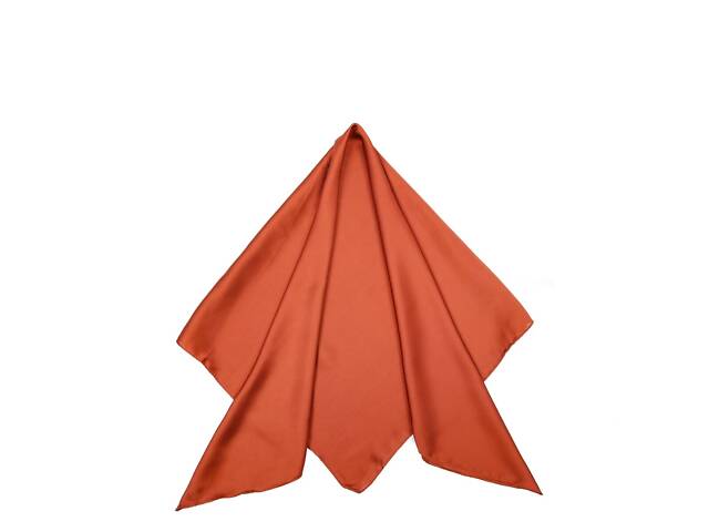 Платок женский однотонный LuckyLOOK Rosemary 70x70 см Коричневый 748-033 - Фото 2