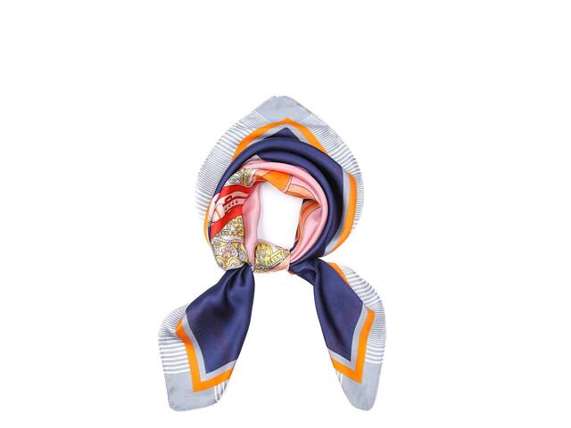 Платок женский с принтом LuckyLOOK Варезе 70x70 см Разноцветный 747-531 - Фото 1